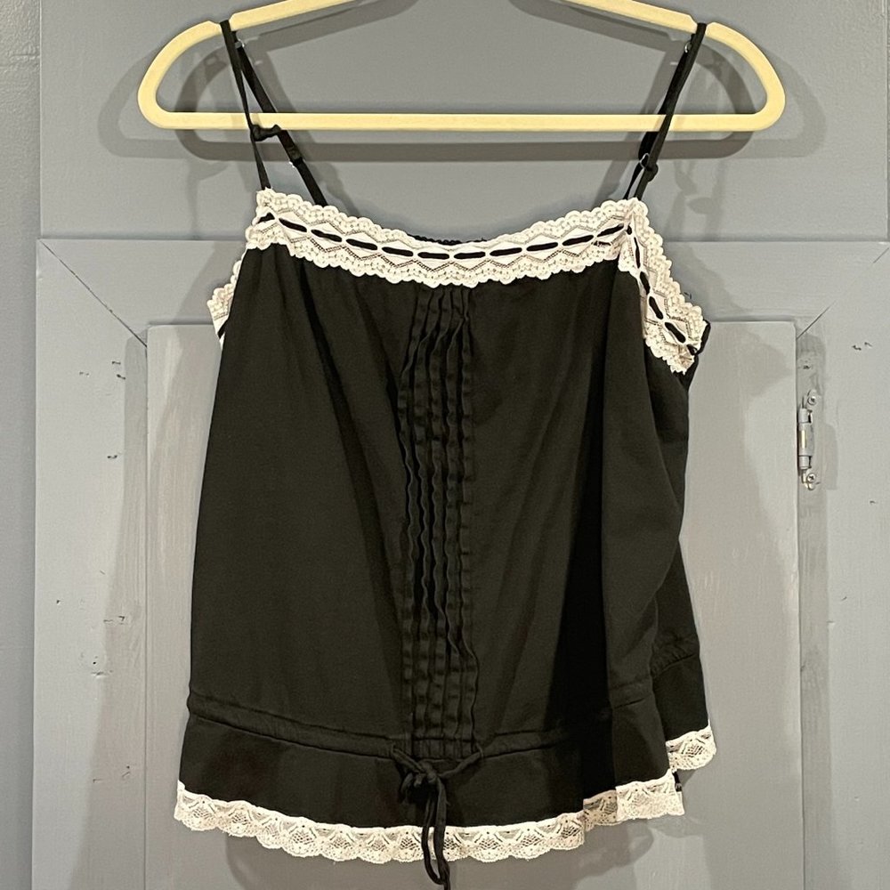 Victoria’s Secret Y2K Babydoll Cami Top Black Size XL